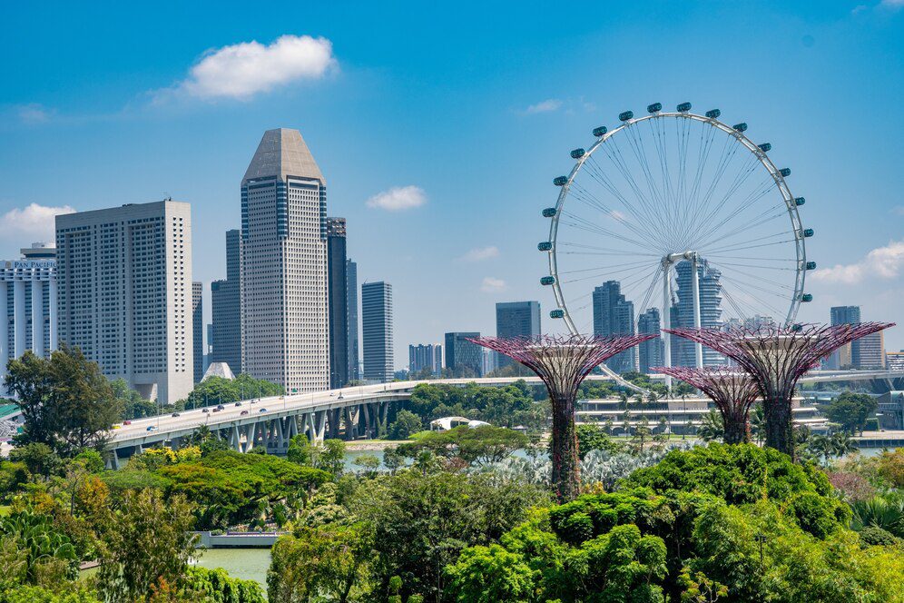 A view of the city of Singapore