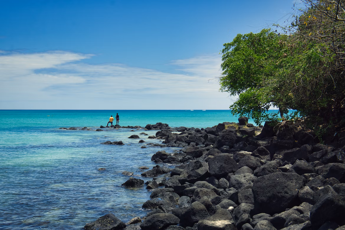 Grand Baie beach in Mauritius