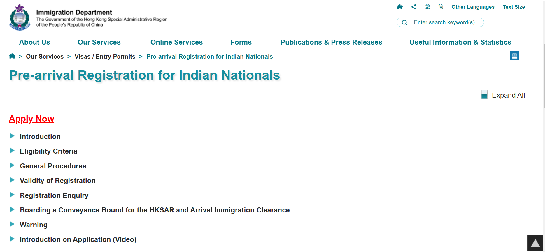 Hong Kong Visa Status1 