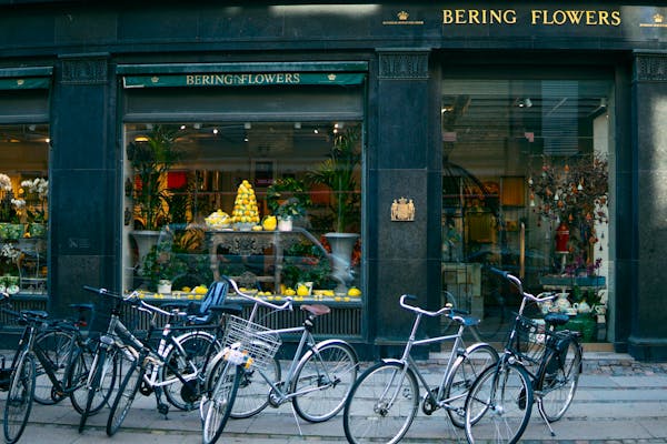 Flower shop storefront
