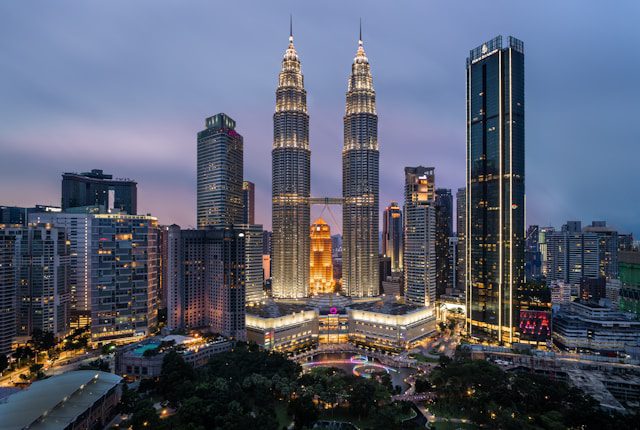 Kuala Lumpur, Malaysia, at night