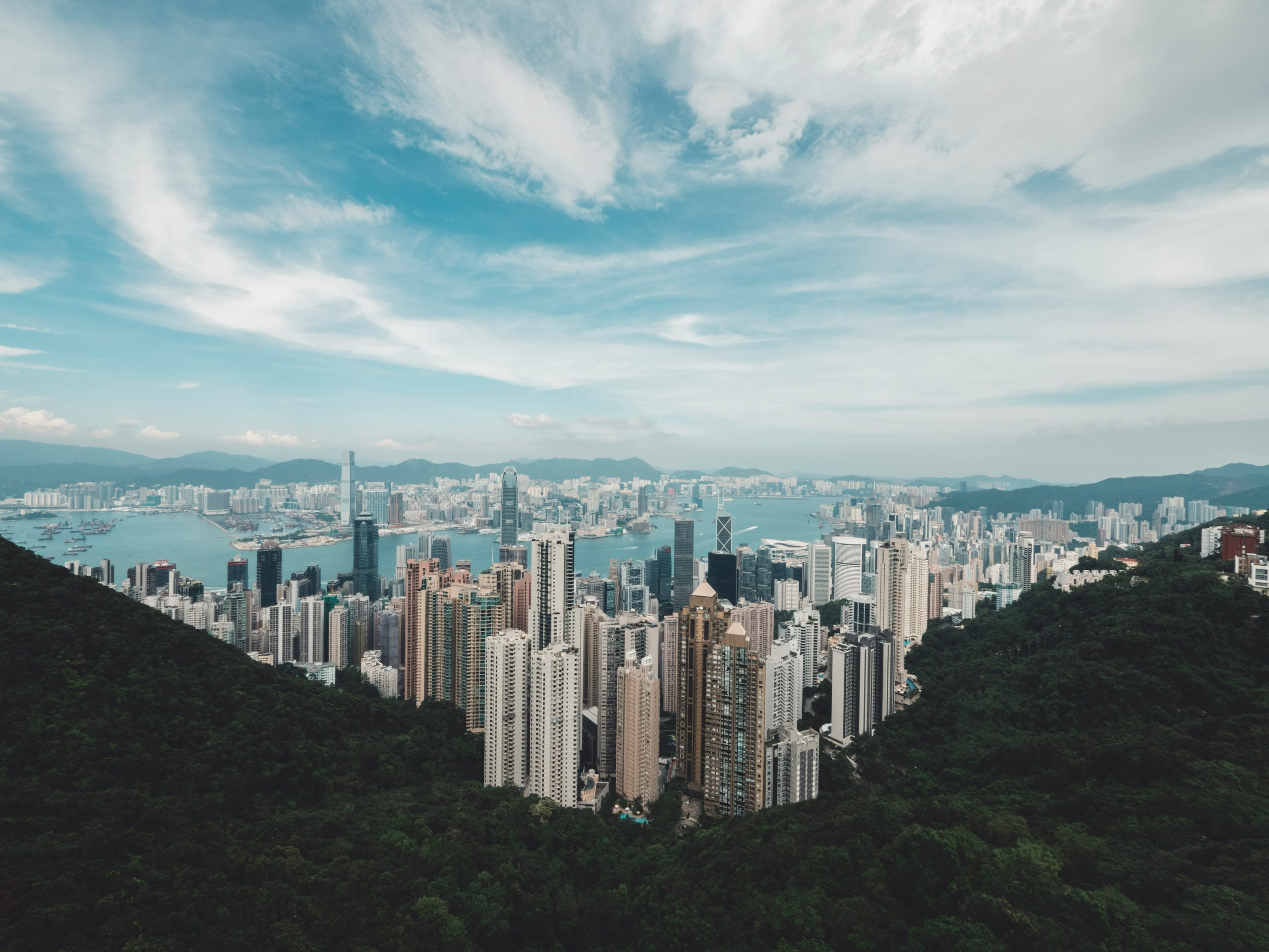 Panoramic views of Hong Kong