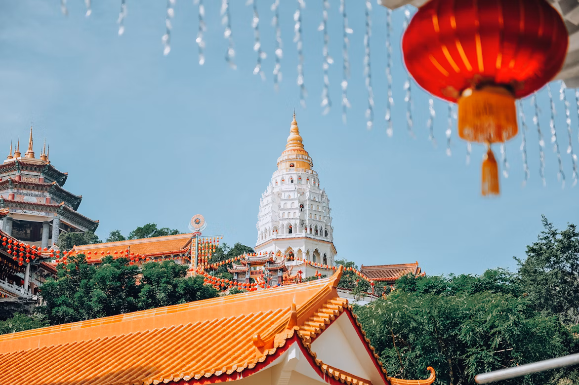Chinese temple in Penang during winter