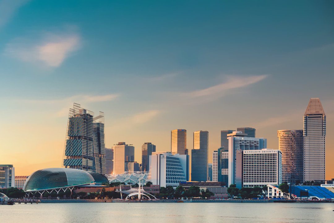 Singapore's skyline from the Marina Bay