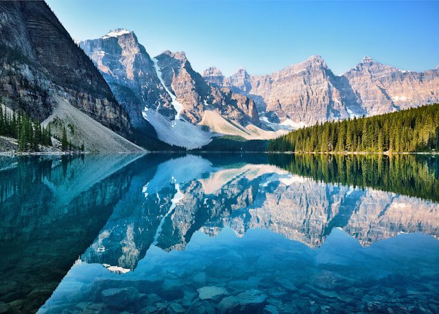 View of Moraine Lake, Canada