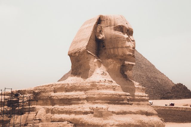 View of Sphinx at Giza, Egypt
