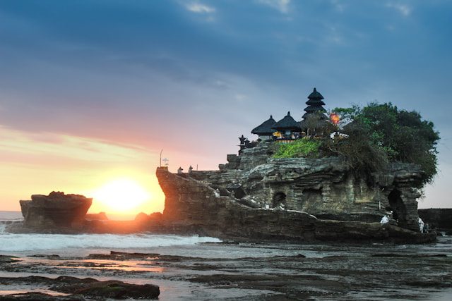 View of a temple in Bali