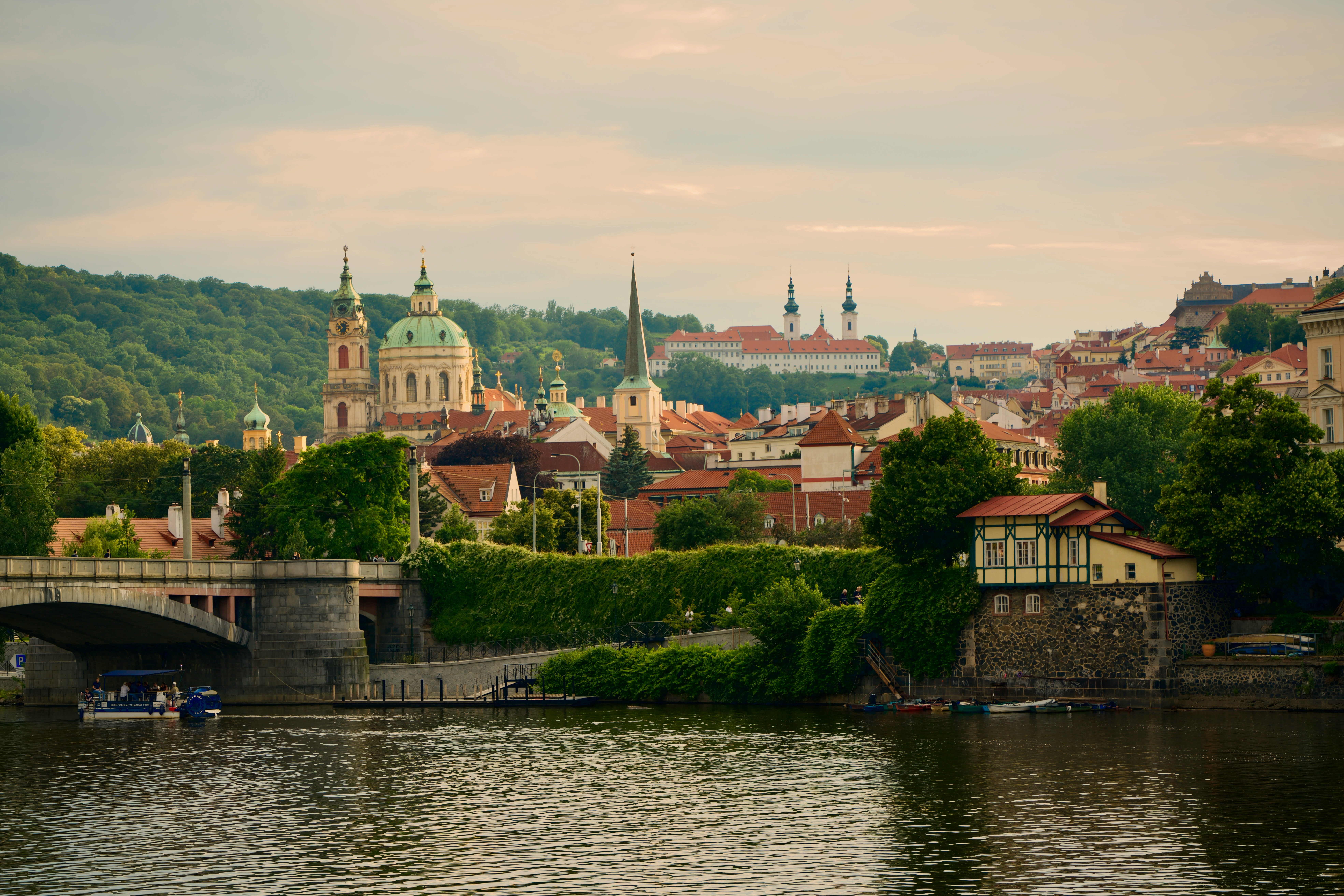 City river and bridge view