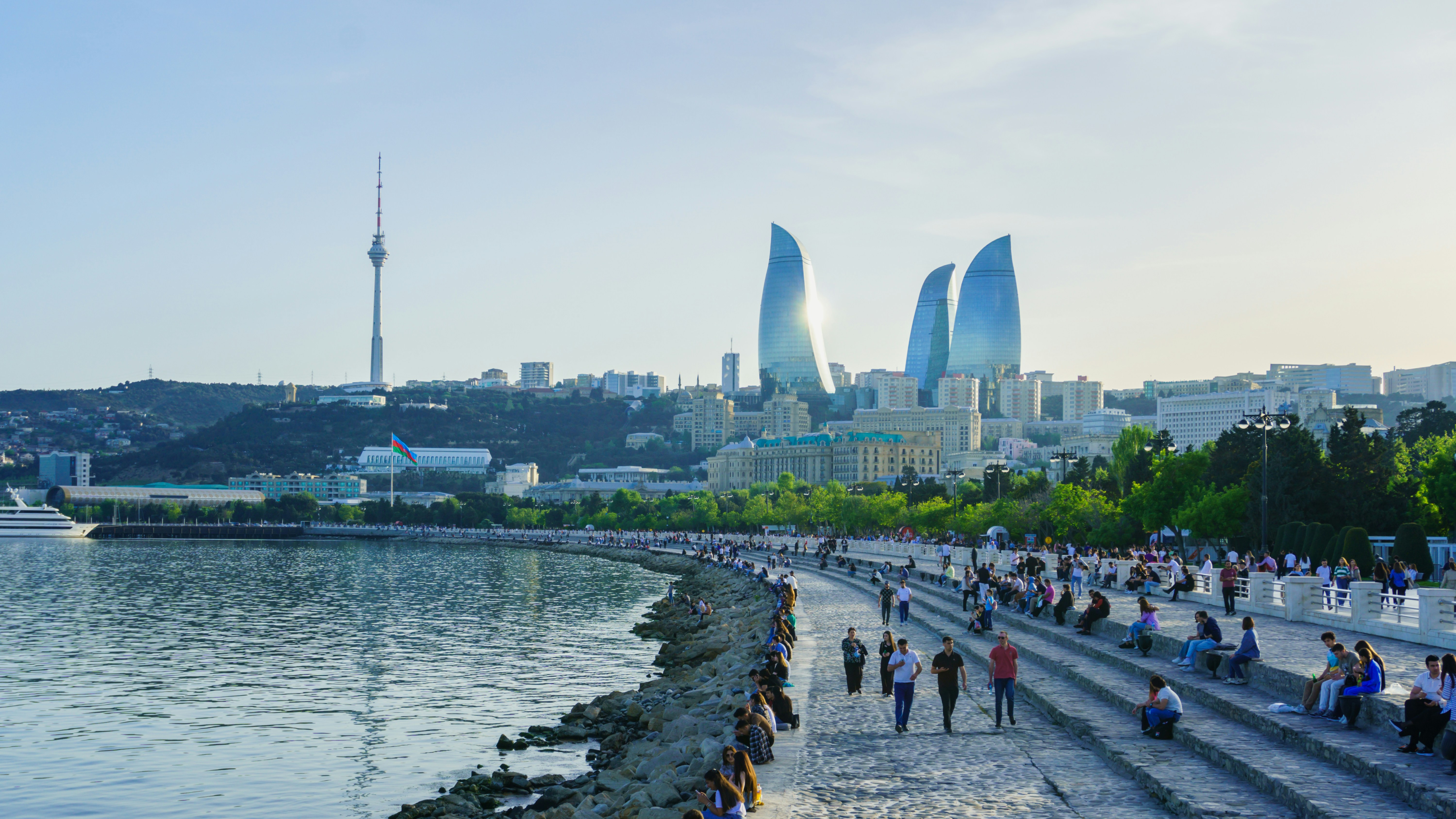 Scenic view of Baku
